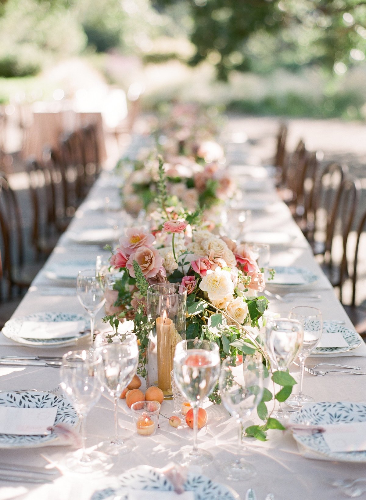 Wedding reception under the stars at a Santa Barbara estate